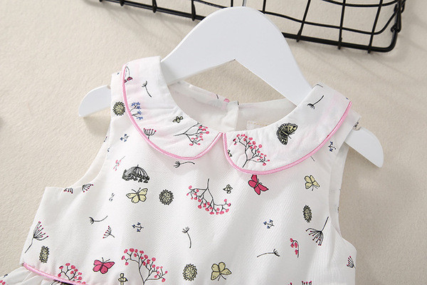 Modern szabású fehér gyerekruha lányoknak