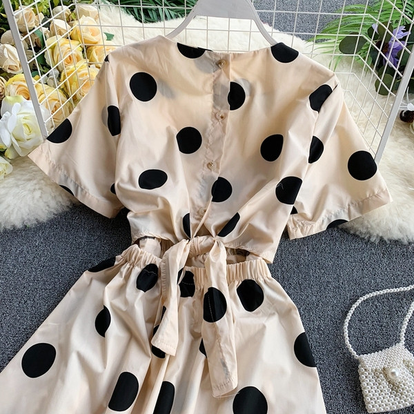 Rochie de dama moderna cu buline model lung in trei culori