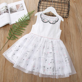 Alkalmi gyerekruha lányoknak fehér színben