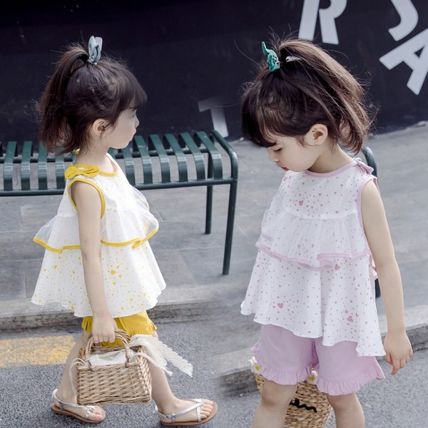 Set pentru copii de ultimă generație pentru fete în două părți în două culori