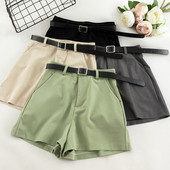 Σορτς γυναικεία με ψηλή μέση και τσέπες σε διάφορα χρώματα