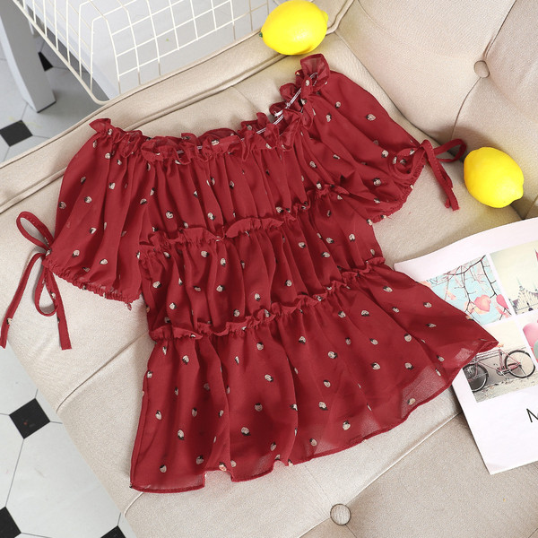 Modern női blúz rövid ujjal több színben