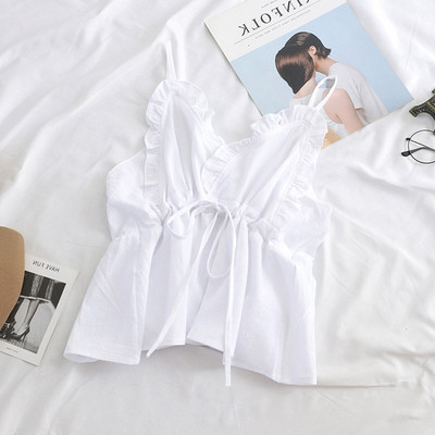 Modern női felső, vékony pántokkal és megkötőkkel, több színben