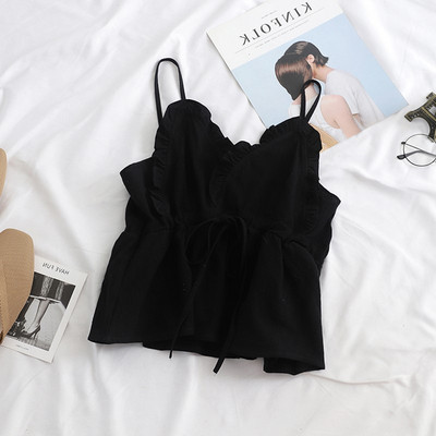 Modern női felső, vékony pántokkal és megkötőkkel, több színben