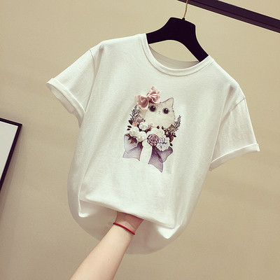 Καθημερινή γυναικεία μπλούζα με εφαρμογές και κορδέλα σε δύο χρώματα