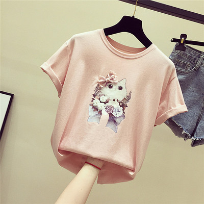 Καθημερινή γυναικεία μπλούζα με εφαρμογές και κορδέλα σε δύο χρώματα