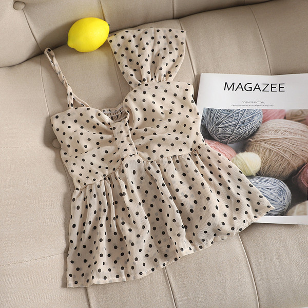 Maieu de damă cu puncte în patru culori