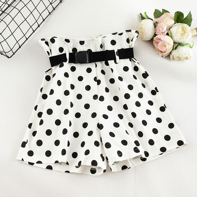 Καθημερινά  γυναικεία σορτς  με ψηλή μέση και ζώνη σε διάφορα χρώματα