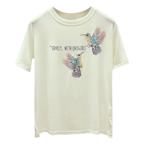 Γυναικείο μπλουζάκι με πούλιες σε τρία χρώματα