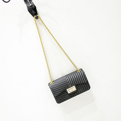 Geanta de dama eleganta cu lant metalic