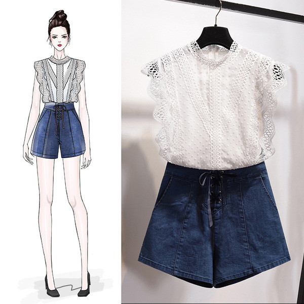 Top de damă din tul și dantelă în alb și roz