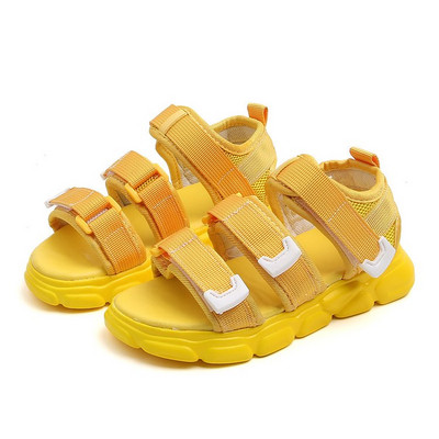 Sandale casual pentru copii in trei culori pentru baieti si fete cu sticker