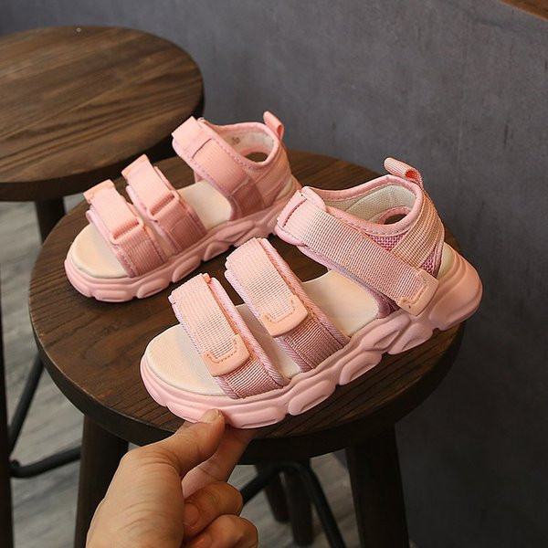 Sandale casual pentru copii in trei culori pentru baieti si fete cu sticker