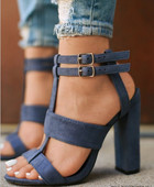 Stílusos női magas sarkú szandál három színben