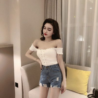 Γυναικεία μπλούζα με χαραγμένα μανίκια σε τρία χρώματα