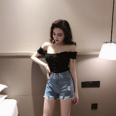 Γυναικεία μπλούζα με χαραγμένα μανίκια σε τρία χρώματα