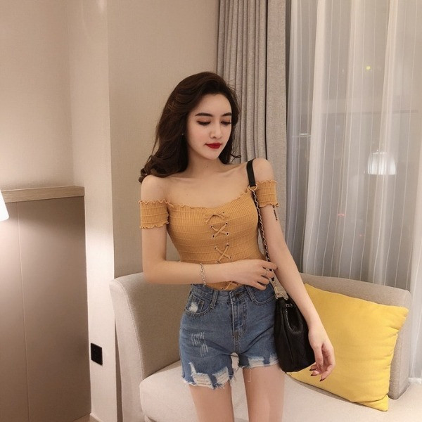 Γυναικεία μπλούζα με χαραγμένα μανίκια σε τρία χρώματα