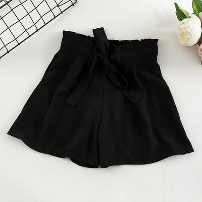 Дамски ежедневен къс панталон с висока талия в няколко цвята 