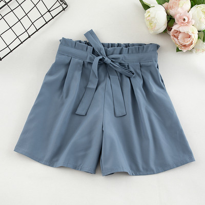 Дамски ежедневен къс панталон с висока талия в няколко цвята 