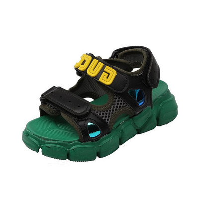 Alkalmi gyerekszandál fiúknak és lányoknak három színben matricával