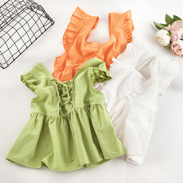 Stílusos női tanktop rövid modell nyakkendővel több színben