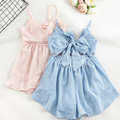 Κομψή γυναικεία σαλοπέτα με ντεκολτέ σε σχήμα V σε διάφορα χρώματα