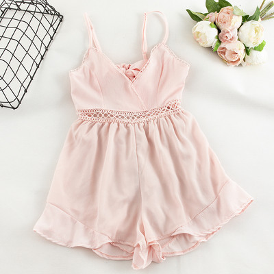 Κομψή γυναικεία σαλοπέτα με ντεκολτέ σε σχήμα V σε διάφορα χρώματα