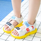 Alkalmi gyerekszandál lapos talppal, két színben fiúknak és lányoknak