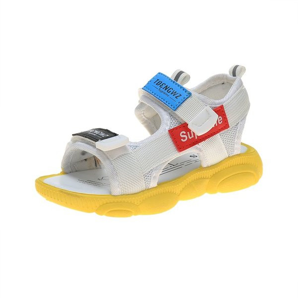 Alkalmi gyerekszandál lapos talppal, két színben fiúknak és lányoknak