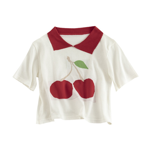 Γυναικείο μπλουζάκι κοντό με κεντήματα σε διάφορα χρώματα