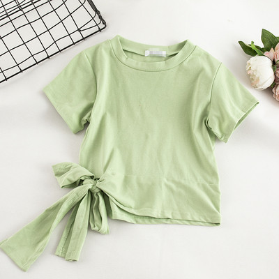 Alkalmi női póló O-nyakkal, többféle színben