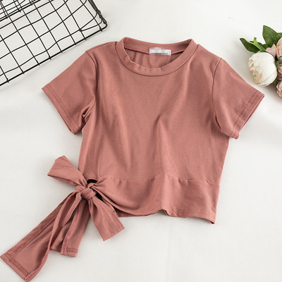 Alkalmi női póló O-nyakkal, többféle színben