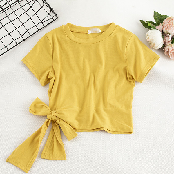 Alkalmi női póló O-nyakkal, többféle színben