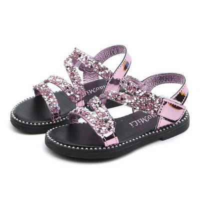 Sandale de dama moderne cu talpa plata cu pietre si petic in trei culori