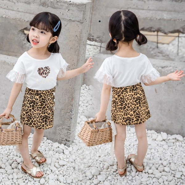 Set modern pentru copii cu model leopard - pentru fete