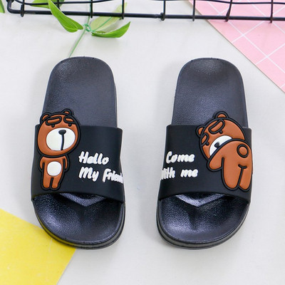 Papuci casual dama cu aplicatie si inscriptie in mai multe culori