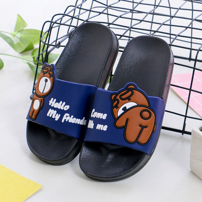 Papuci casual dama cu aplicatie si inscriptie in mai multe culori