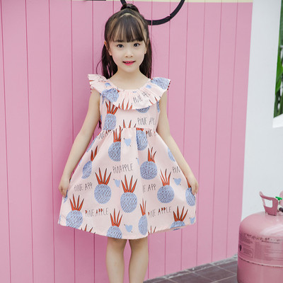 Нов модел детска рокля в два цвята с О-образно деколте
