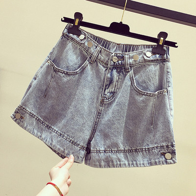 Ежедневни дамски къси дънкови панталони изчистен модел