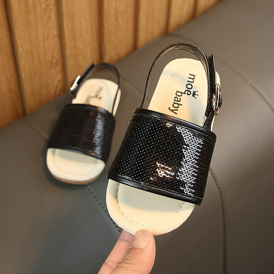 Sandale copii pentru fete in trei culori cu paiete