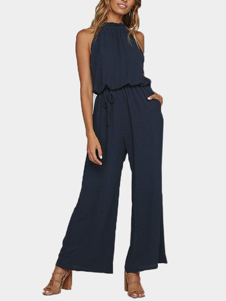 Κομψές γυναικείες φόρμες με λεπτές λουρίδες σε λευκό και μπλε χρώμα