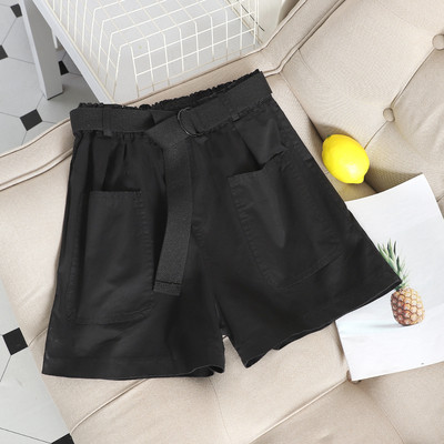 Γυναικεία σορτς  με ζώνη σε τέσσερα χρώματα