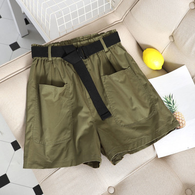 Γυναικεία σορτς  με ζώνη σε τέσσερα χρώματα