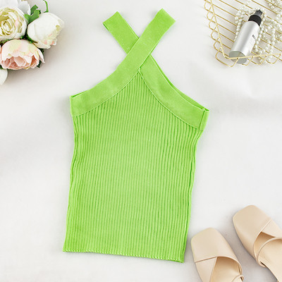 Maieu de damă cu bretele încrucișate în mai multe culori