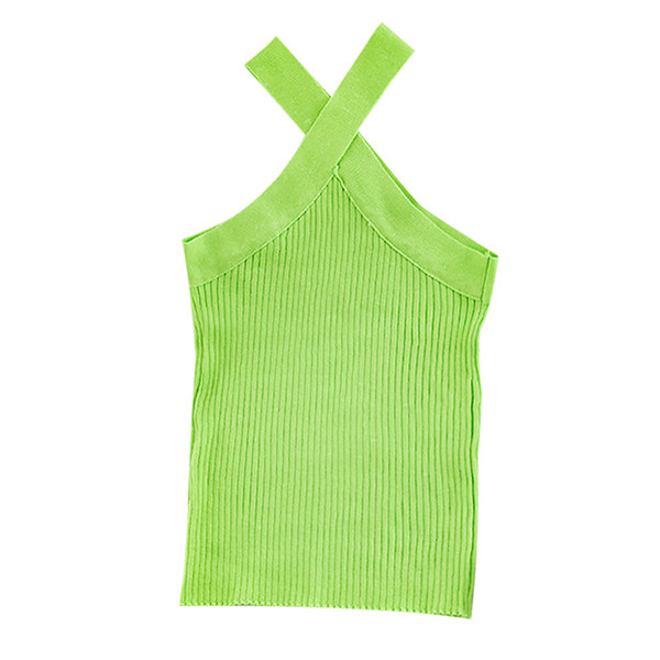 Maieu de damă cu bretele încrucișate în mai multe culori