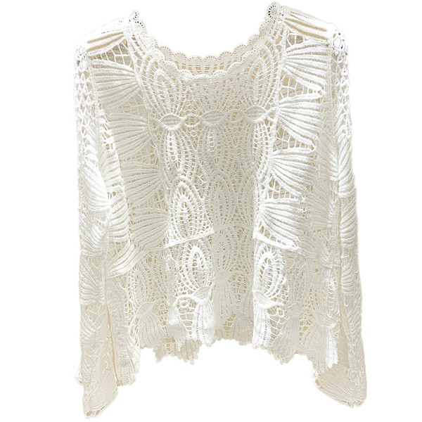 Γυναικεία μοντέρνα μπλούζα με μακριά μανίκια σε λευκό χρώμα