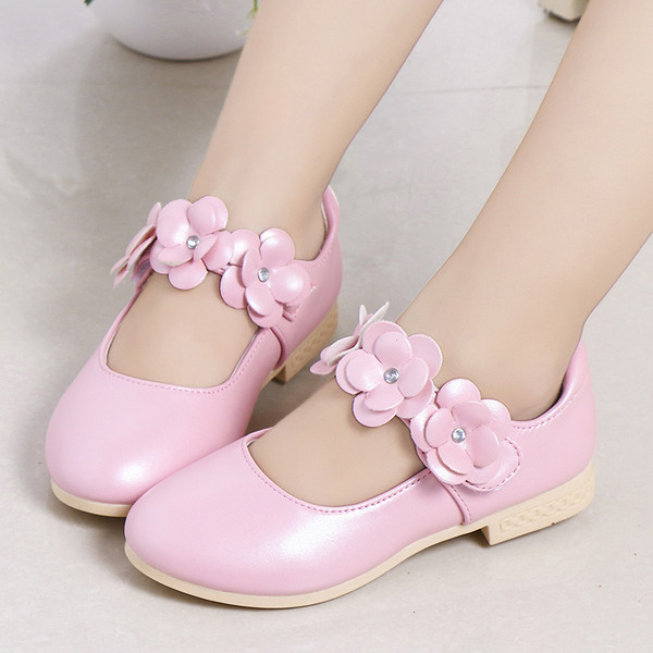 Pantofi copii pentru fete in trei culori cu element 3D