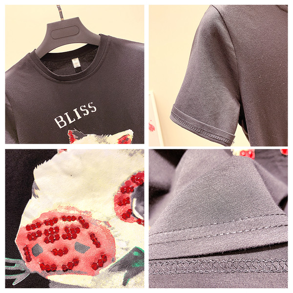 Γυναικεία μπλούζα με πέτρες και εφαρμογές