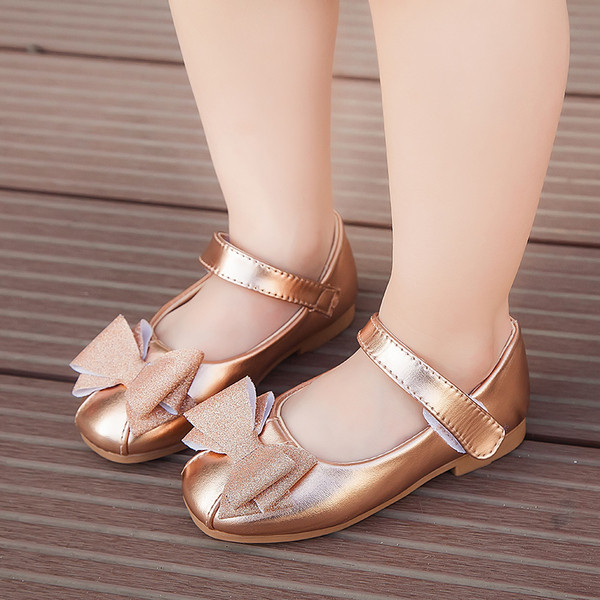 Pantofi copii pentru fete in doua culori cu panglica