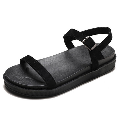 Sandale casual dama in negru si maro